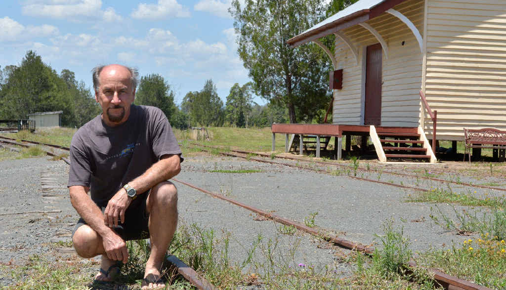 Mark Podberscek stands by the railway line at Amamoor yesterday as residents learned of Eclipse Metals’ plan to start explorations in the Mary Valley to determine the viability of manganese mining. Mr Podberscek supports calls for a community forum involving Eclipse Metals. Mark Podberscek stands by the railway line at Amamoor yesterday as residents learned of Eclipse Metals’ plan to start explorations in the Mary Valley to determine the viability of manganese mining. Mr Podberscek supports calls for a community forum involving Eclipse Metals.